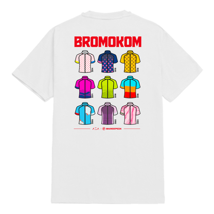 AZA x MAINSEPEDA T-Shirt Bromo KOM X Special Jersey Edition - White