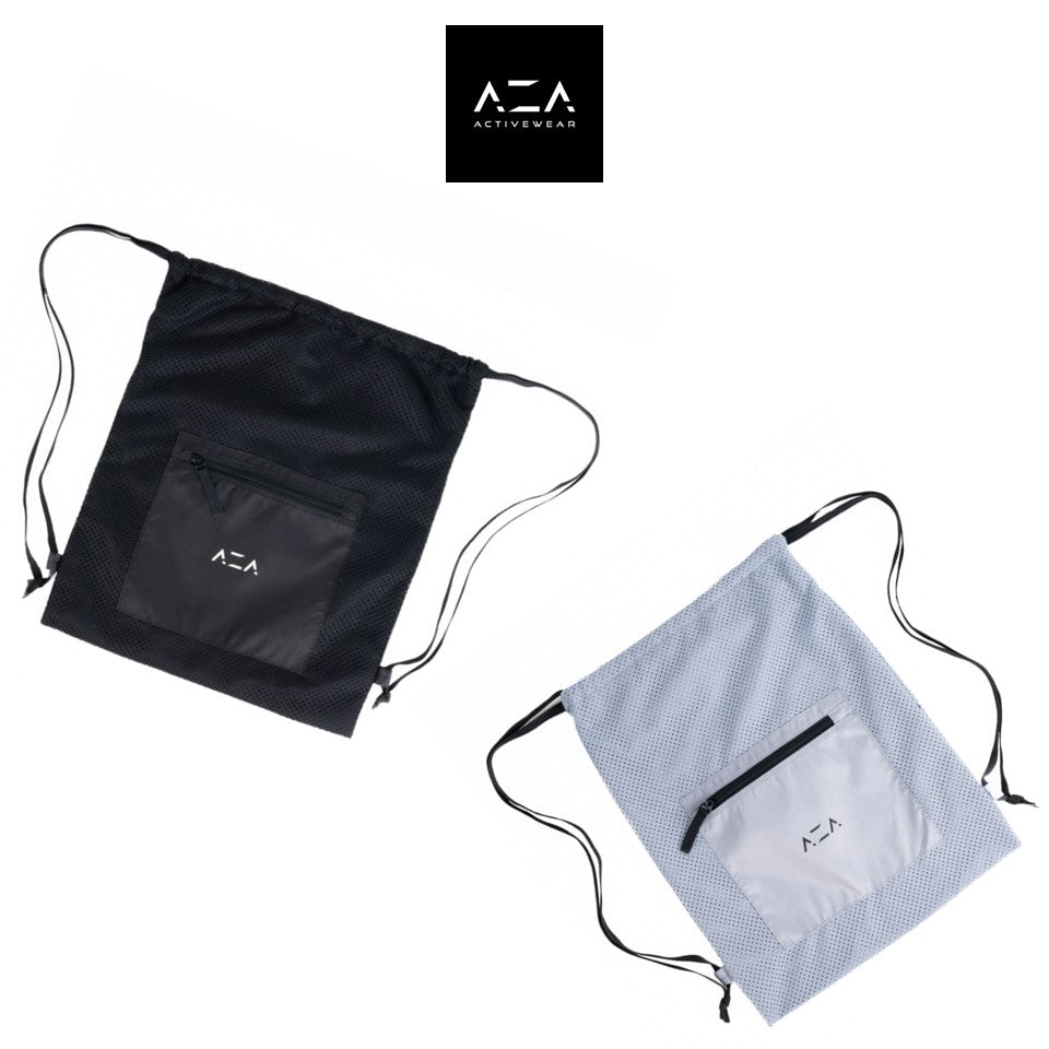 AZA Gymsack Back Simply Mesh Pocket - Grey