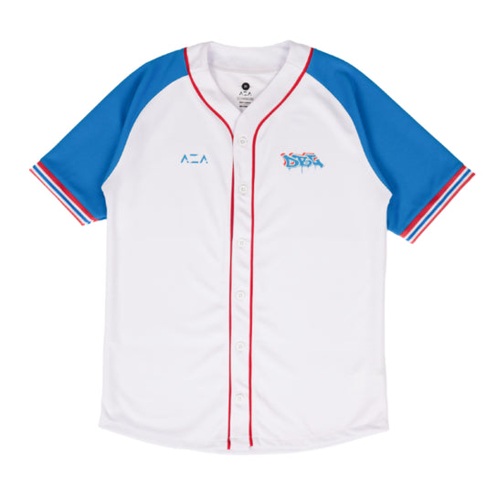 AZA x DBL Camp Edition Varsity Baseball Shirt - White
