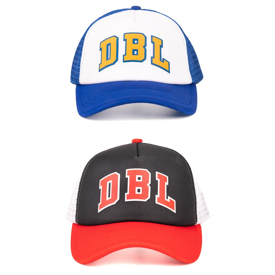 AZA x DBL Trucker Cap Varsity Series - Red/ Black