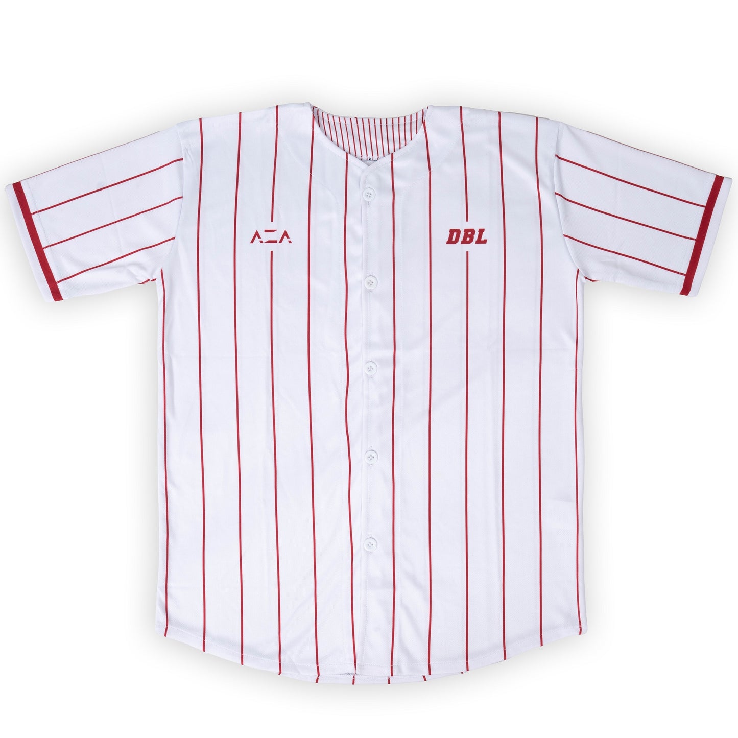 AZA x DBL Baseball Shirt Varsity Series - White / Red