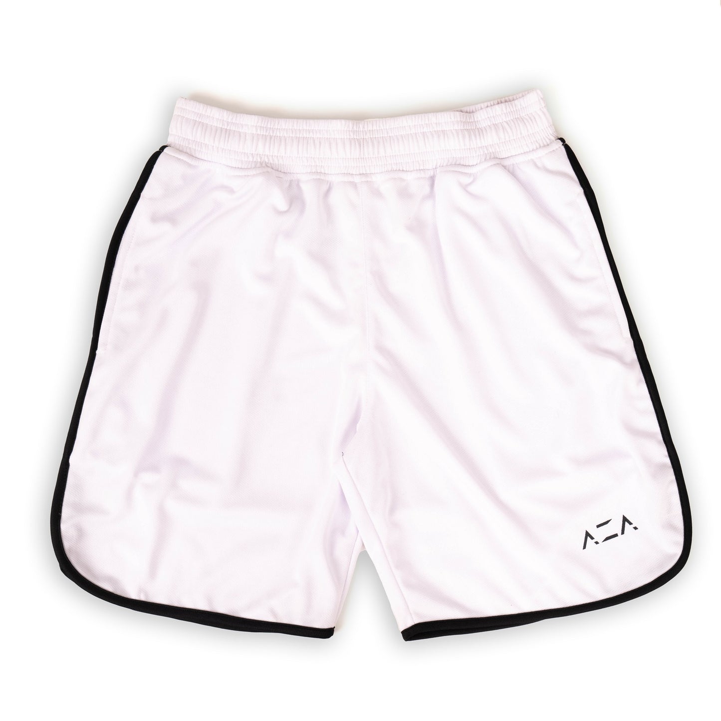 AZA Basketball Icon Shorts - White/Black