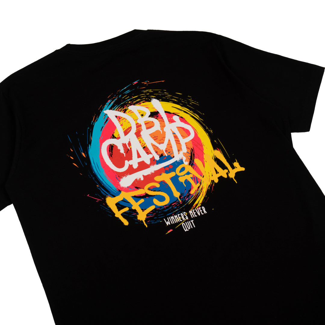 AZA x DBL Camp Edition Graffiti Ball T-Shirt - Black