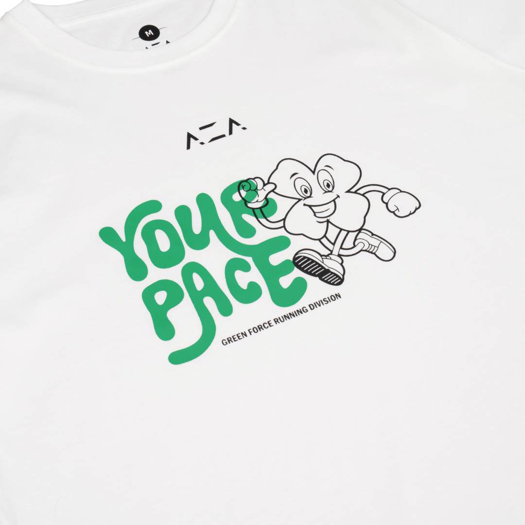 AZA x GFR Your Pace Run Icon T-Shirt - White