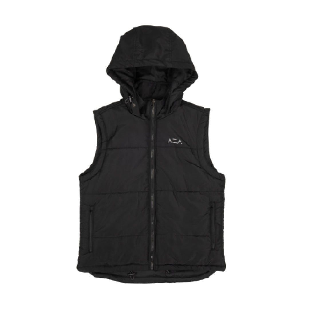 AZA Puffer Basic Vest - Black