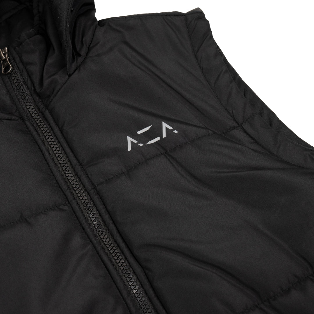 AZA Puffer Basic Vest - Black