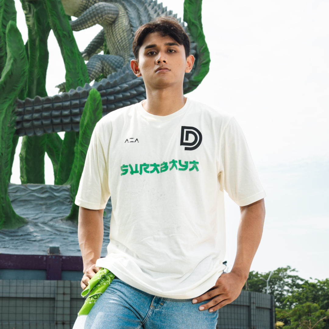 AZA Daffa Edition Oversize T-Shirt - Broken White