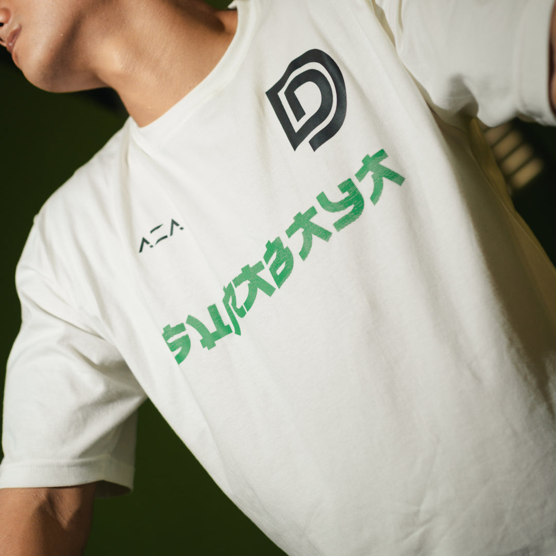 AZA Daffa Edition Oversize T-Shirt - Broken White