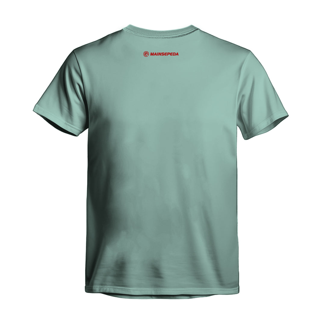 AZA x MAINSEPEDA Nggravel Glenmore T-Shirt - Seafoam Green