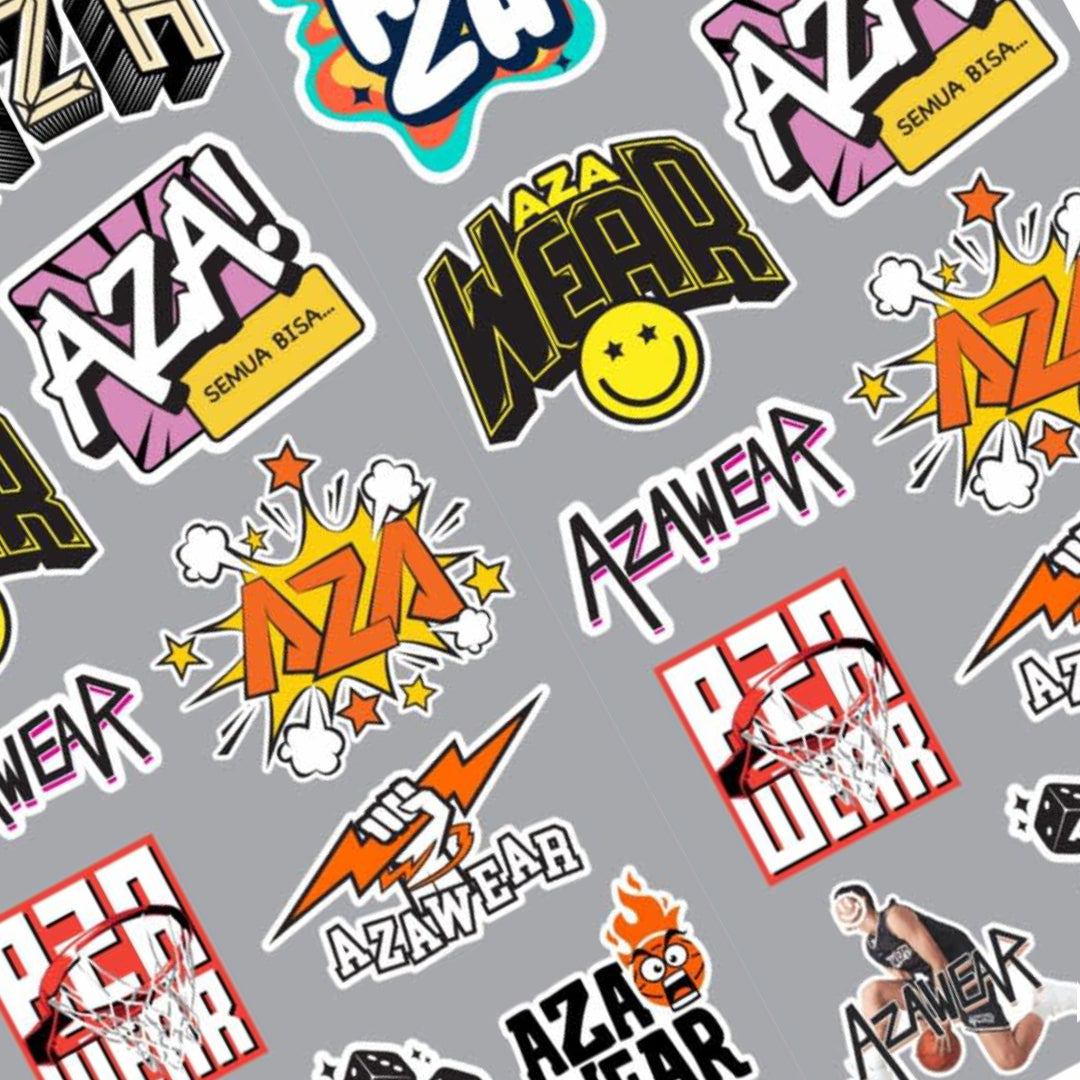 AZA Sticker Pack Graphic Multicolour