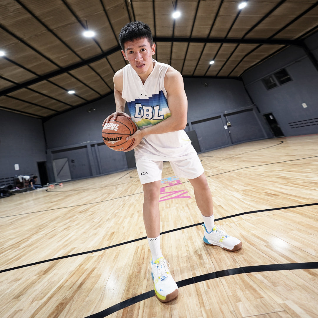 AZA DBL Play Pick N' Pop Basketball Shoes - White