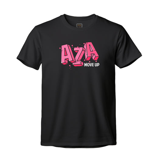 AZA 3D Move Up T-Shirt- Black