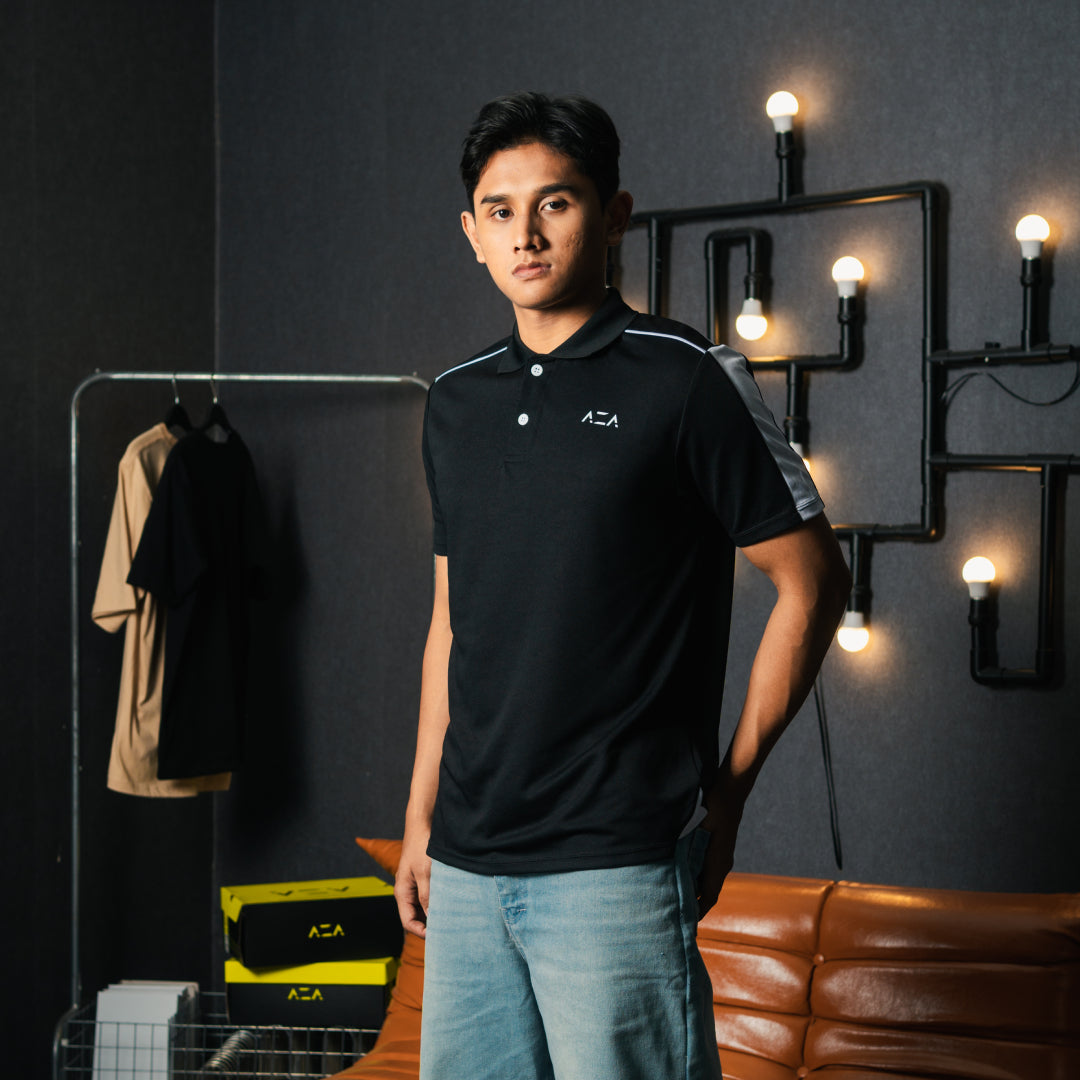 AZA Basic 2K25 Polo - Black
