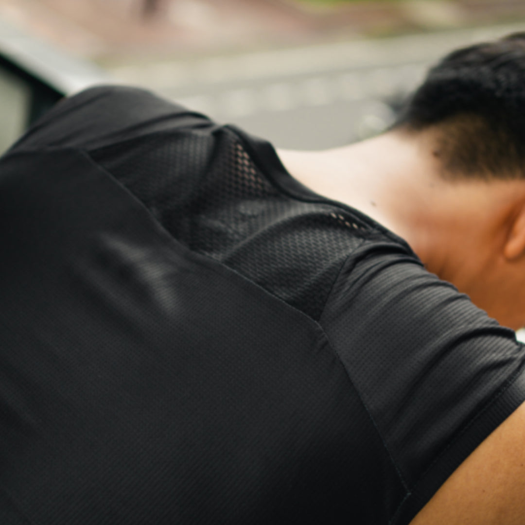 AZA Running Trimform Tank Jersey - Black