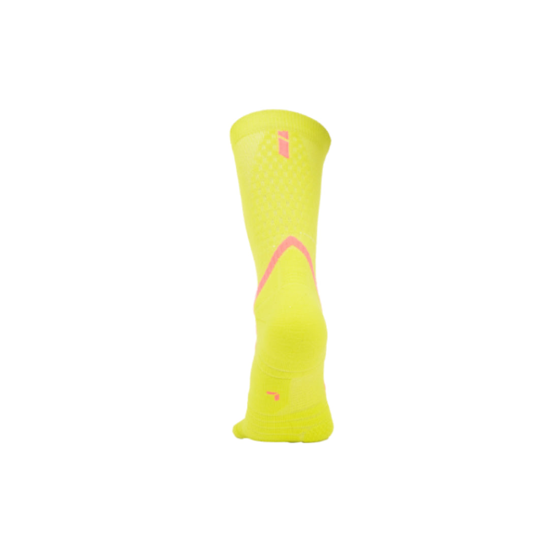 AZA Ignite II Crew Socks - Purple Coral Lime