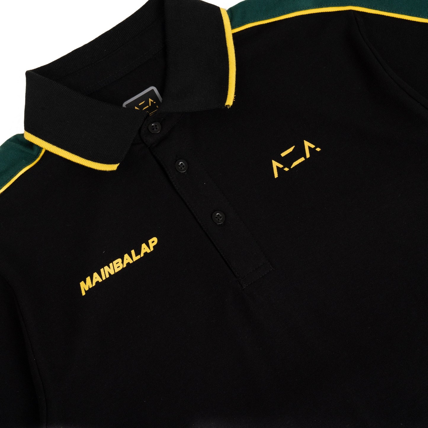 AZA x MAINBALAP Podcast Show Polo Shirt - Black