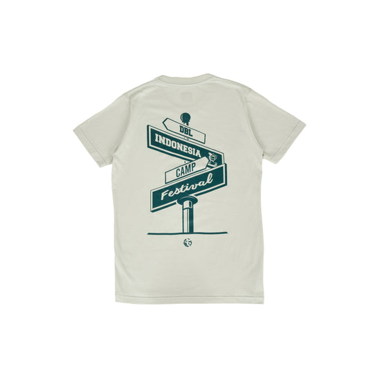 AZA x DBL Camp 24 Series T-Shirt Street Signed - Seafome Green