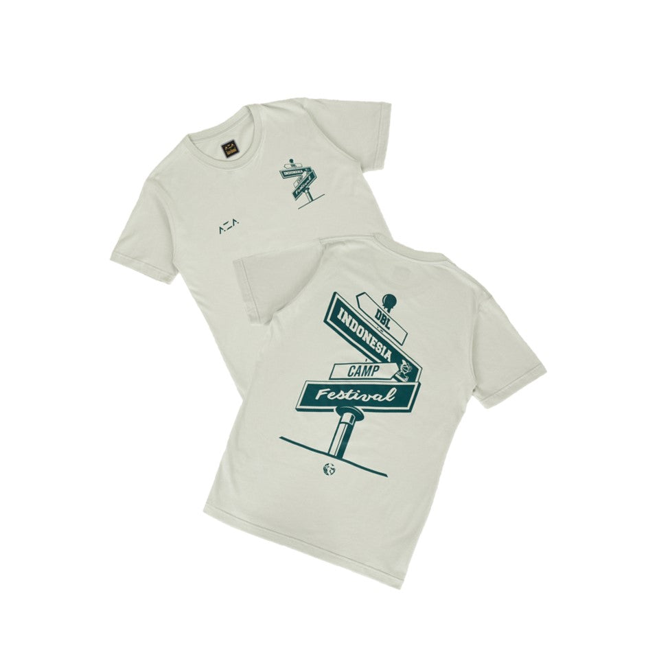 AZA x DBL Camp 24 Series T-Shirt Street Signed - Seafome Green