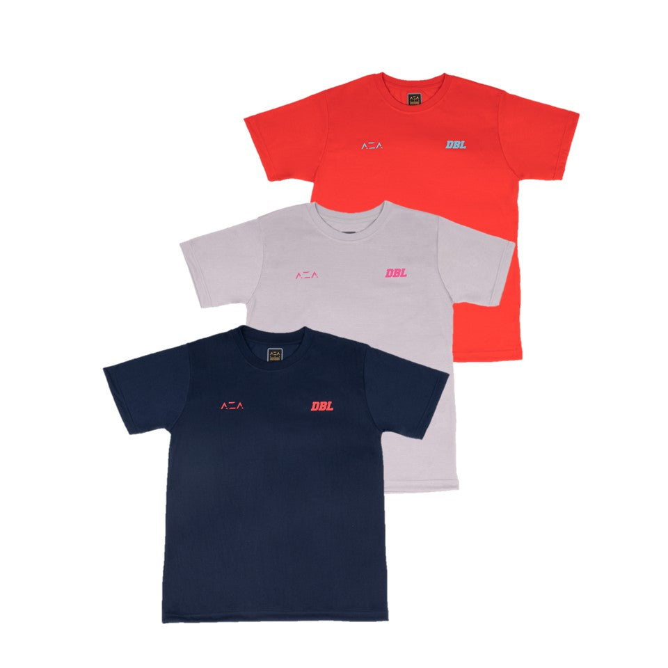 AZA x DBL T-Shirt Pro Basic Varsity Series - Grey