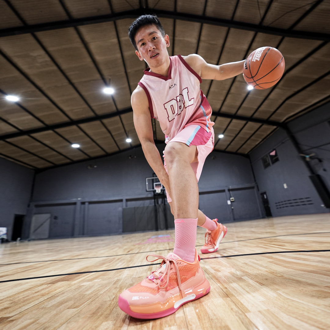AZA DBL Play Circus Basketball Shoes - Coral Apricot