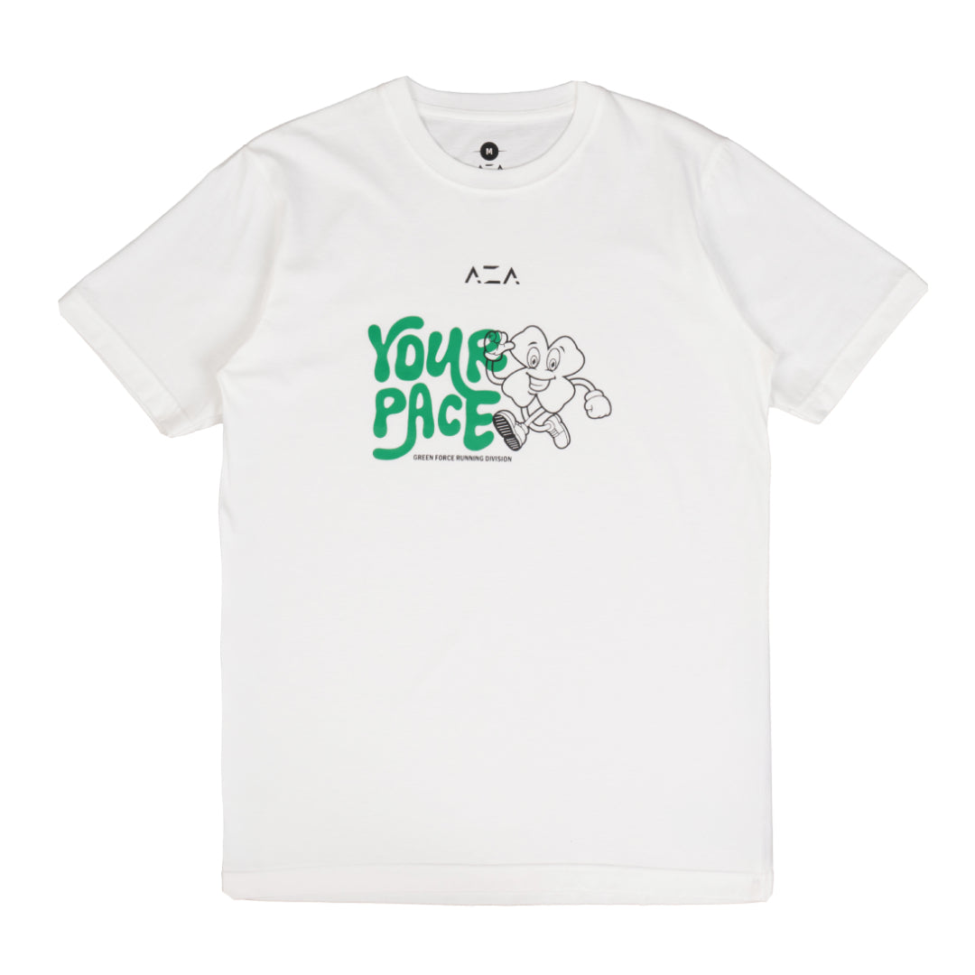 AZA x GFR Your Pace Run Icon T-Shirt - White