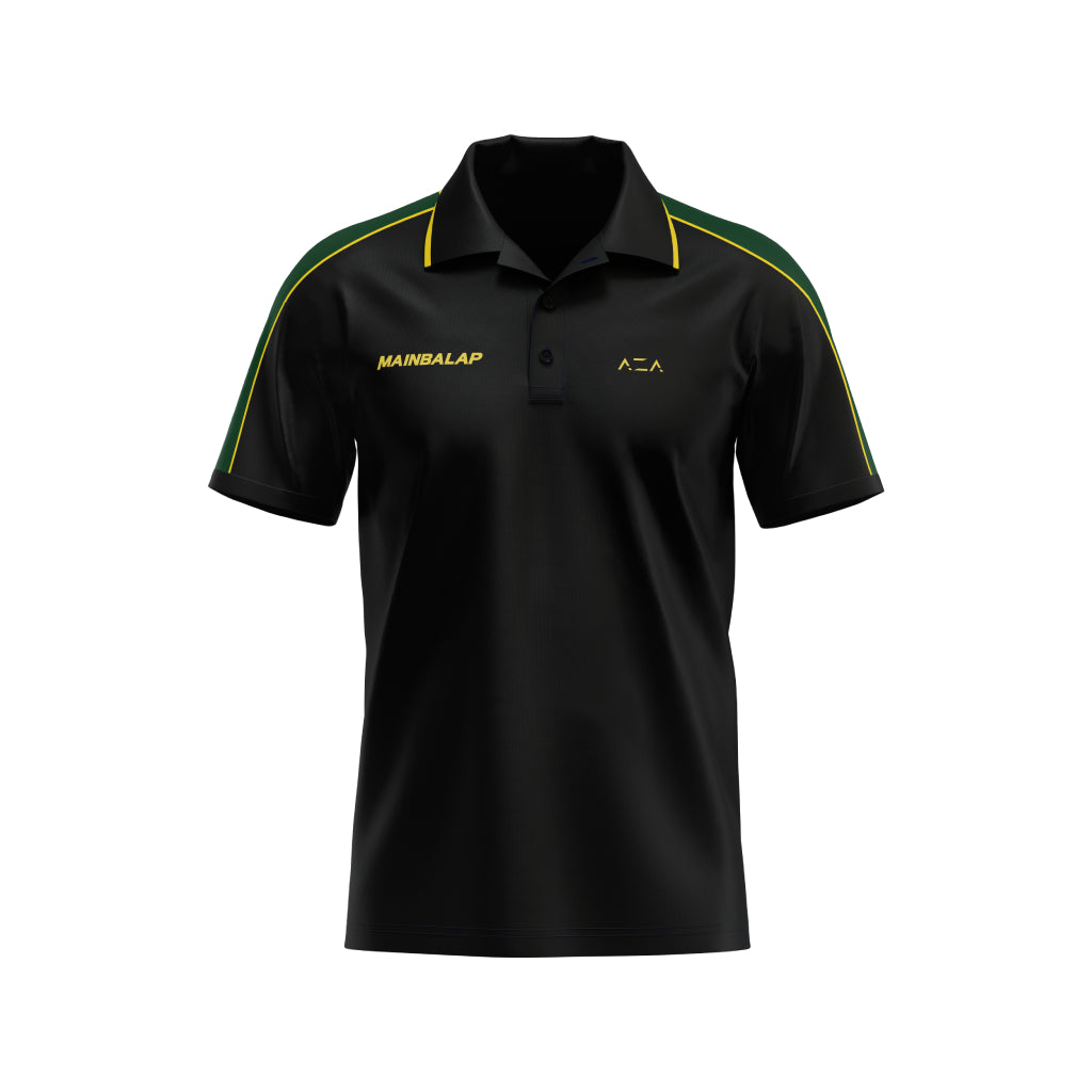 AZA x MAINBALAP Podcast Show Polo Shirt - Black