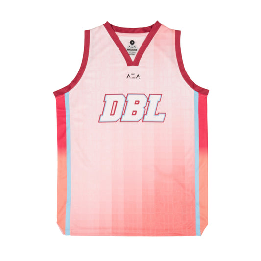 AZA x DBL Circus Basketball Jersey - Choral Apricot