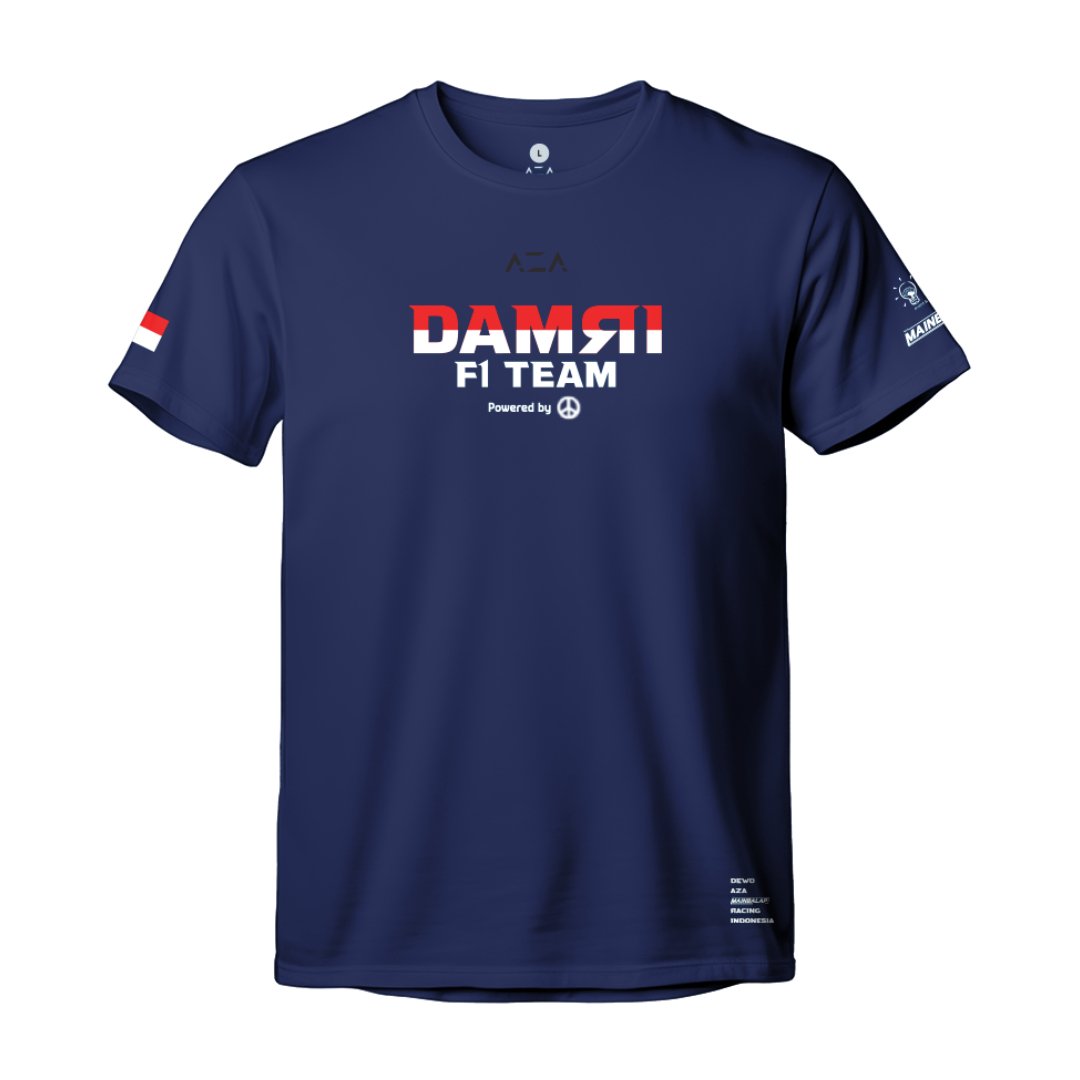 AZA X MAINBALAP Damri F1 Team T-Shirt - Navy