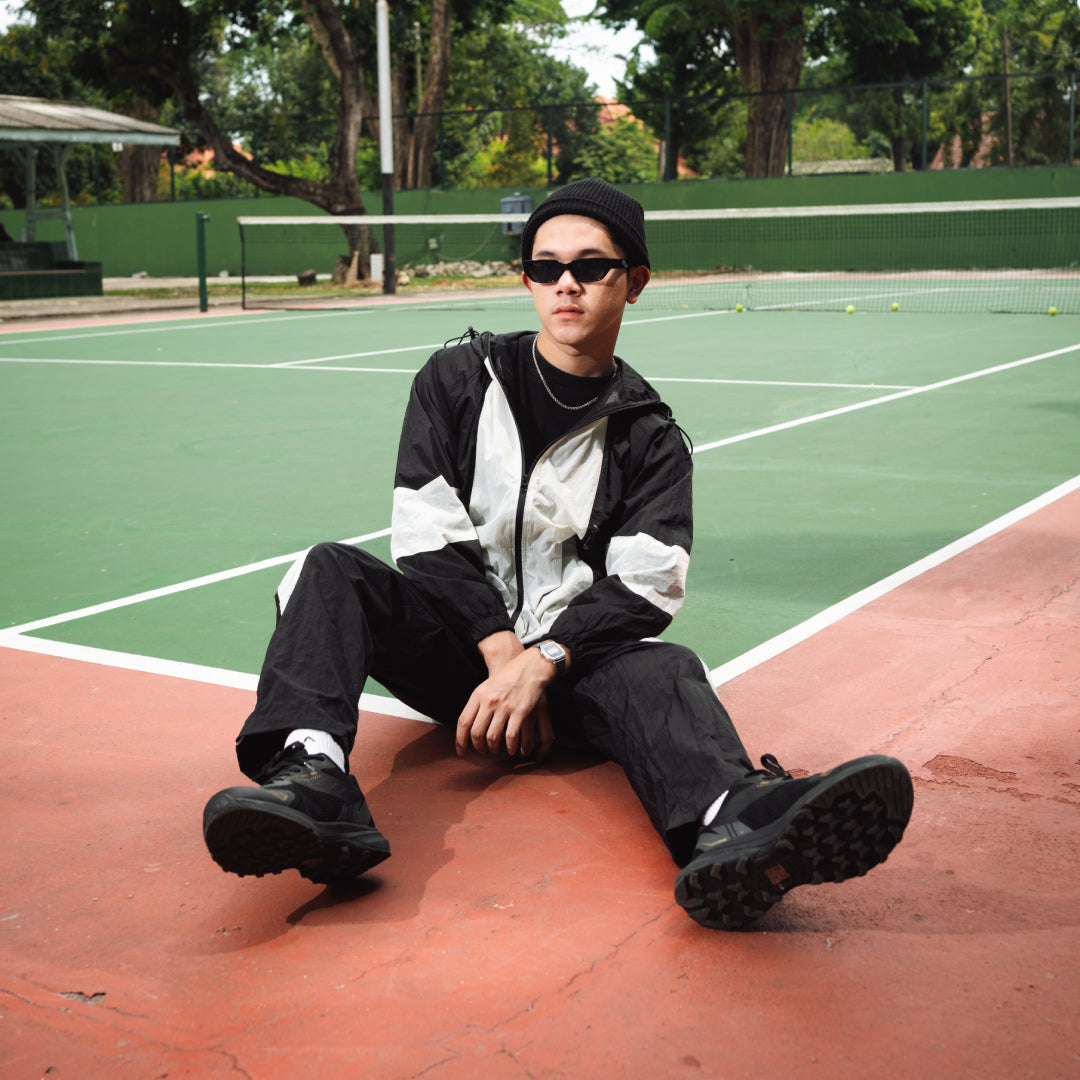 AZA Monochrome Shield Jacket - Black