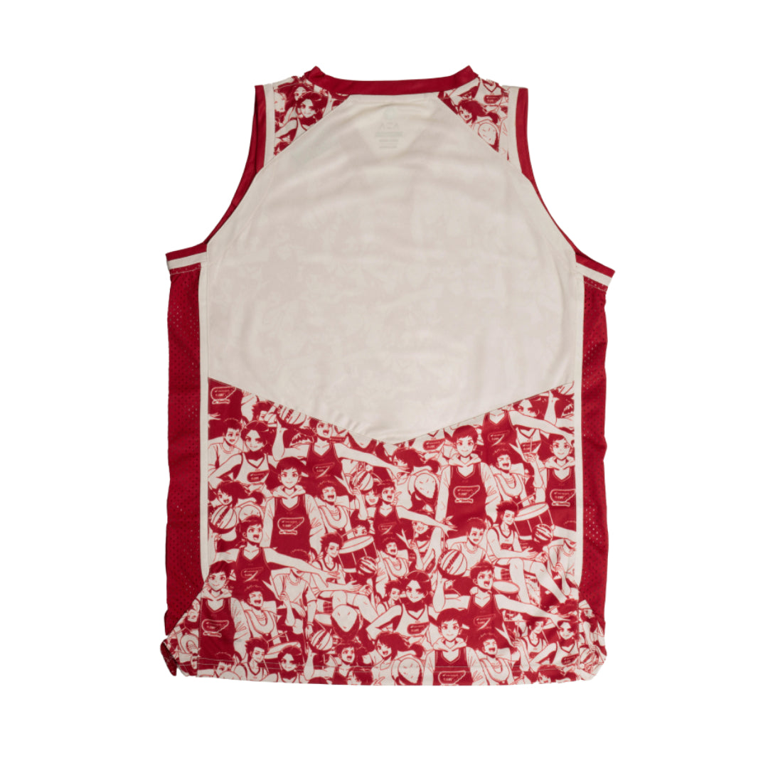AZA x DBL Blaze Manga Series Basketball Jersey - Maroon