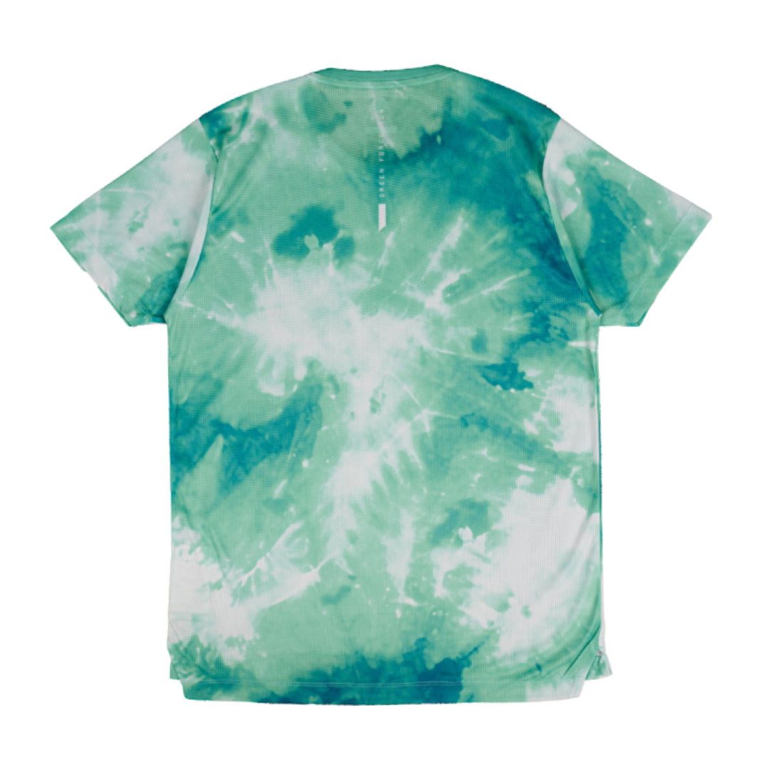 AZA x GFR Allover Print Tie Dye Running Jersey - Green