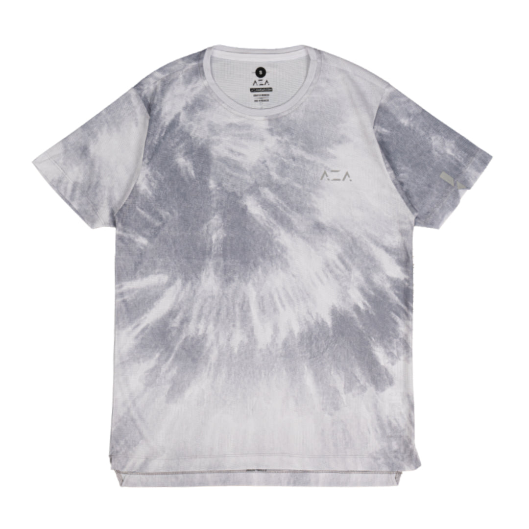 AZA x GFR Allover Print Tie Dye Running Jersey - Grey