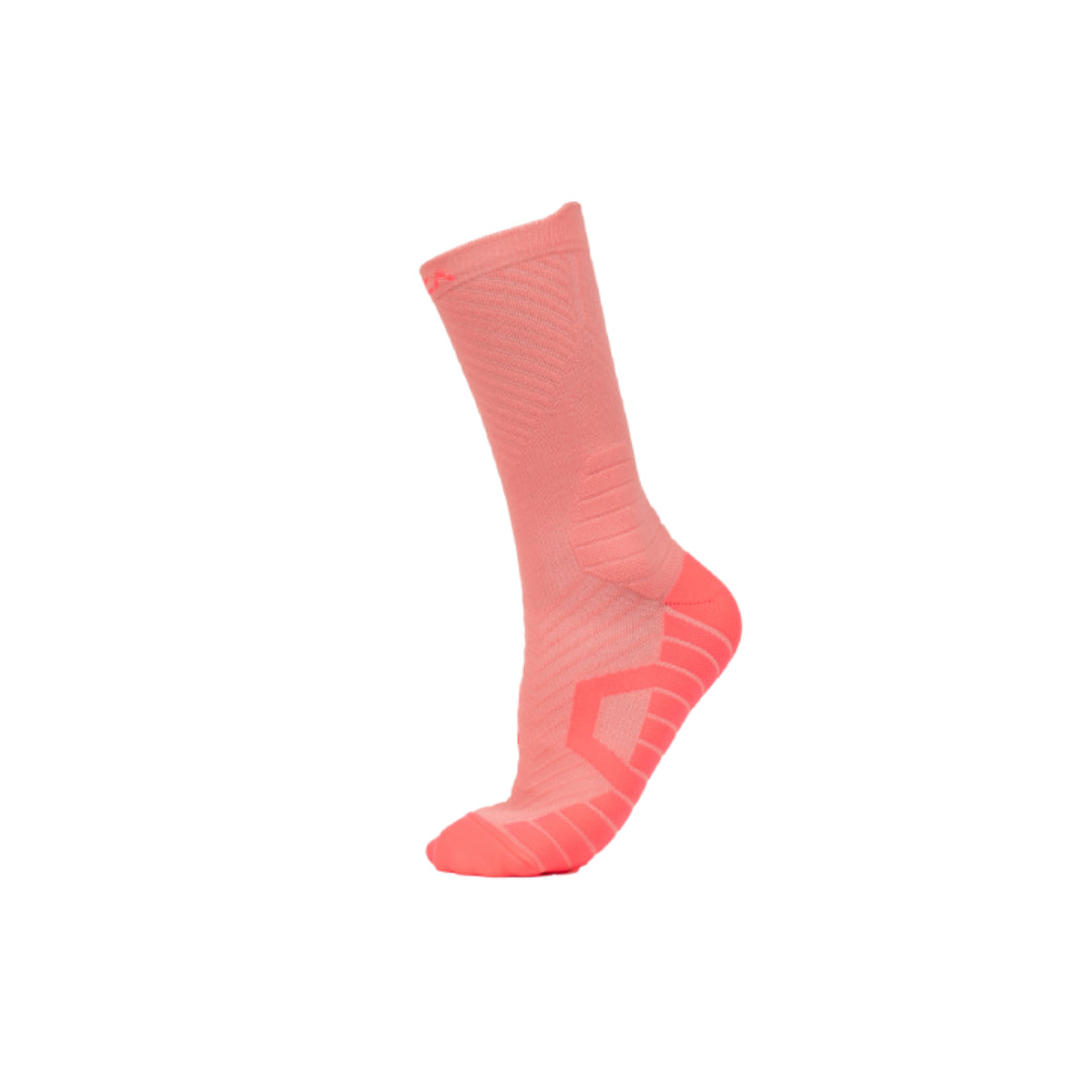 AZA Ignite Play Crew Socks - Coral Apricot