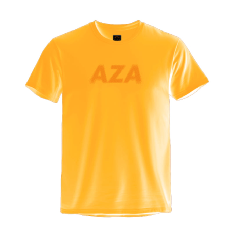 AZA Dot Typography T-Shirt - Mustard