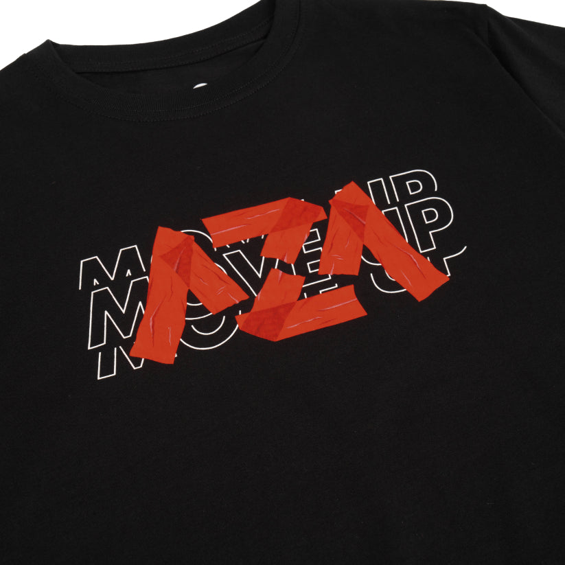 AZA Lettering Move Up T-Shirt - Black