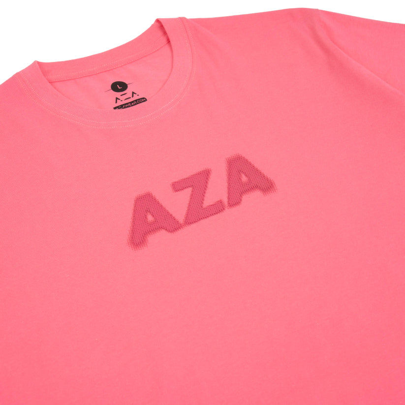 AZA Dot Typography T-Shirt - Pink