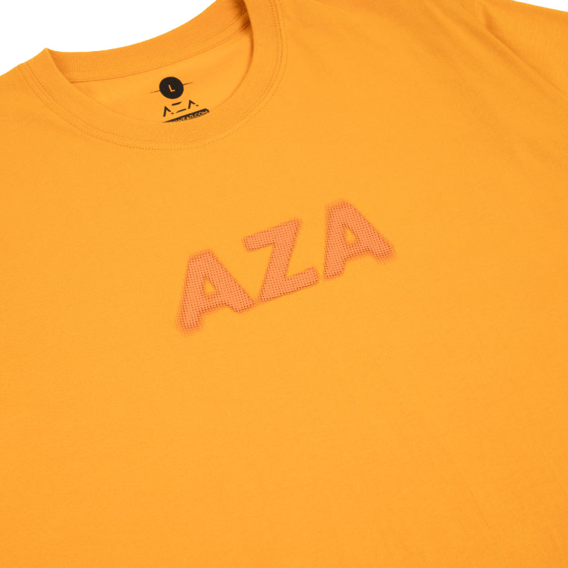 AZA Dot Typography T-Shirt - Mustard