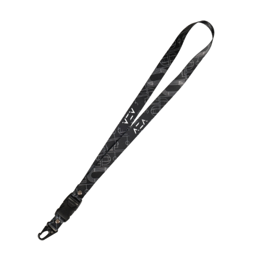 AZA Line Art Lanyard - Black