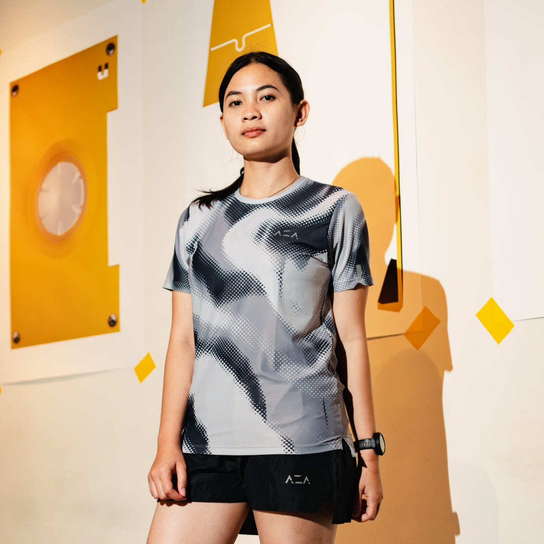 AZA x GFR Allover Print Motion Jersey - Gray