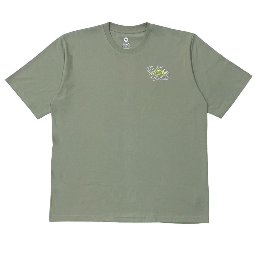 AZA x GFR Sub Topographic Oversize T-Shirt - Green