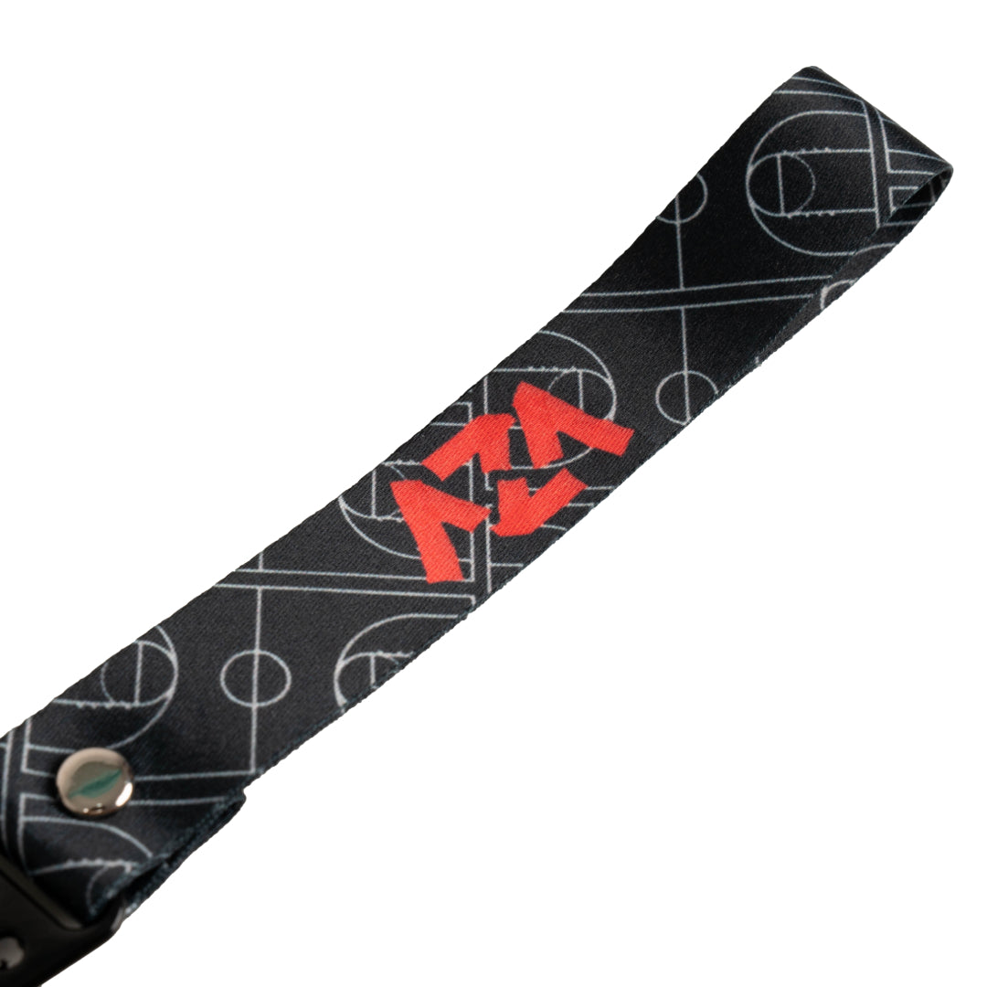 AZA Line Art Mini Lanyard - Black