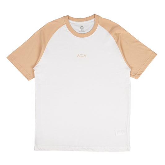 AZA Basic Raglan Short Sleeve T-Shirt - Cream