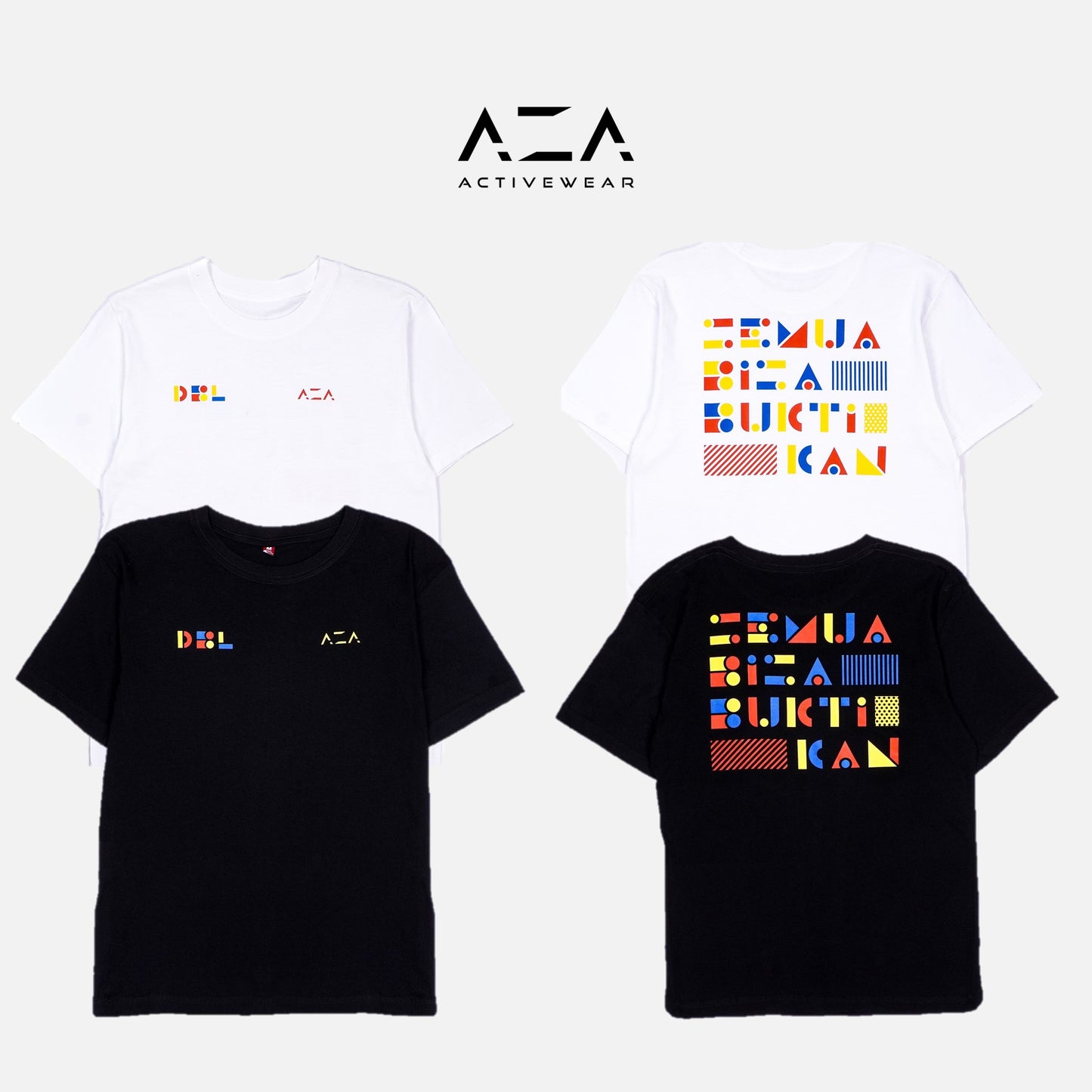AZA x DBL Varsity 2022 Series T-Shirt Semua Bisa - White