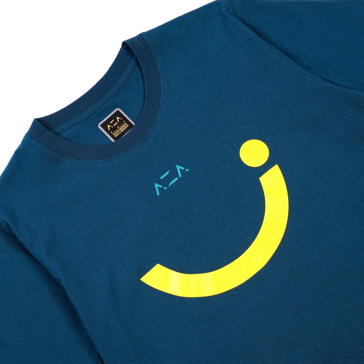 AZA x DBL Varsity 2022 Series T-Shirt Smiley Icon - Blue