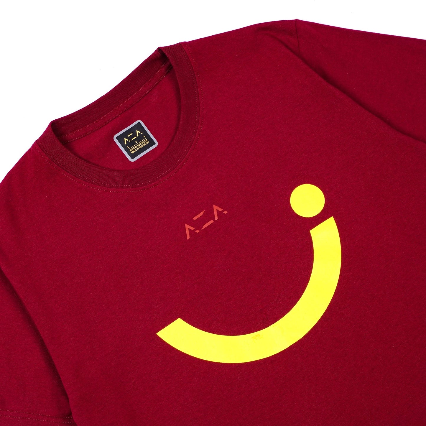 AZA x DBL Varsity 2022 Series T-Shirt Smiley Icon - Maroon