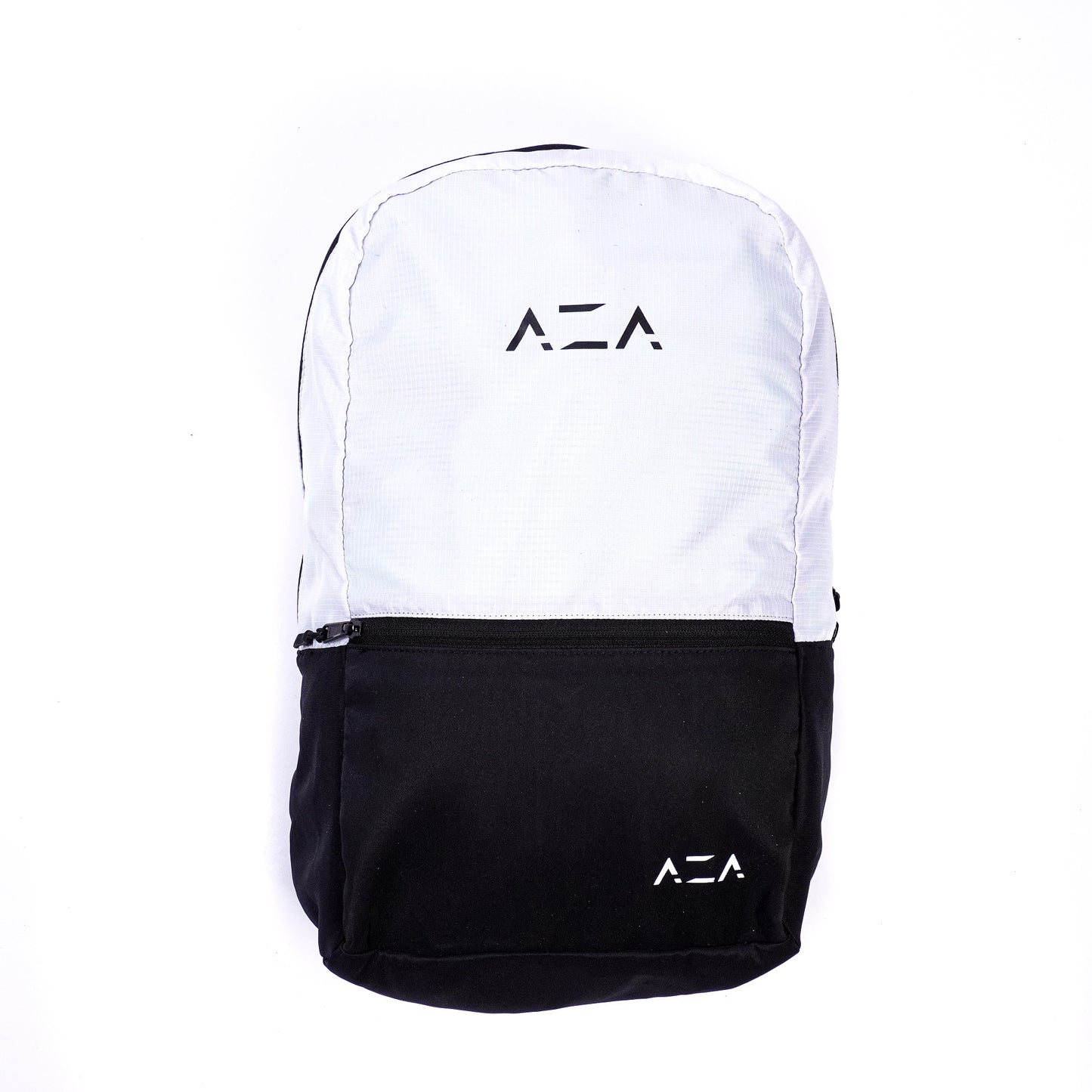 AZA Backpack Folded Bag - Black/White