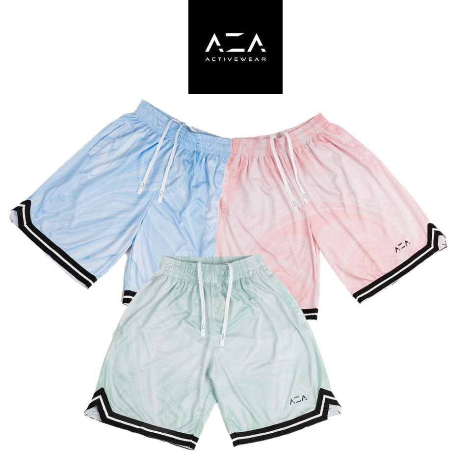 AZA Short Pants Basketball Marble Edition - Blue