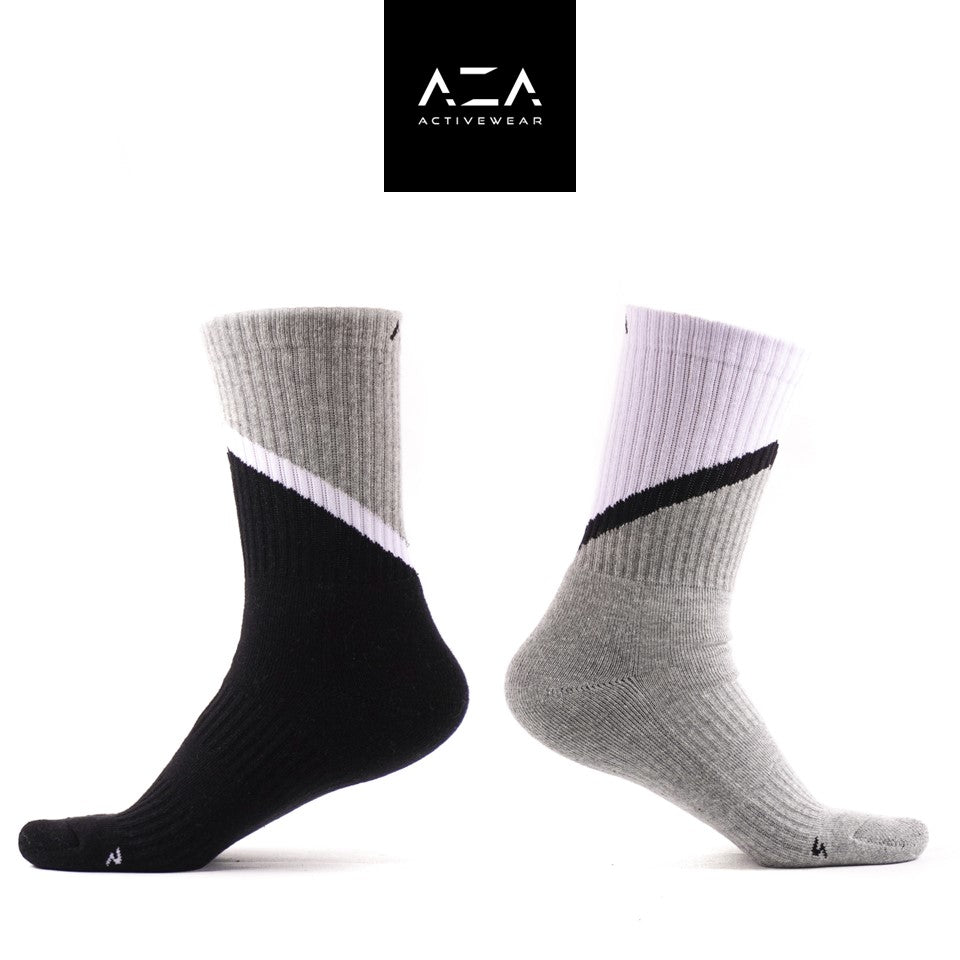 AZA Socks Ribbed Colorblock Series