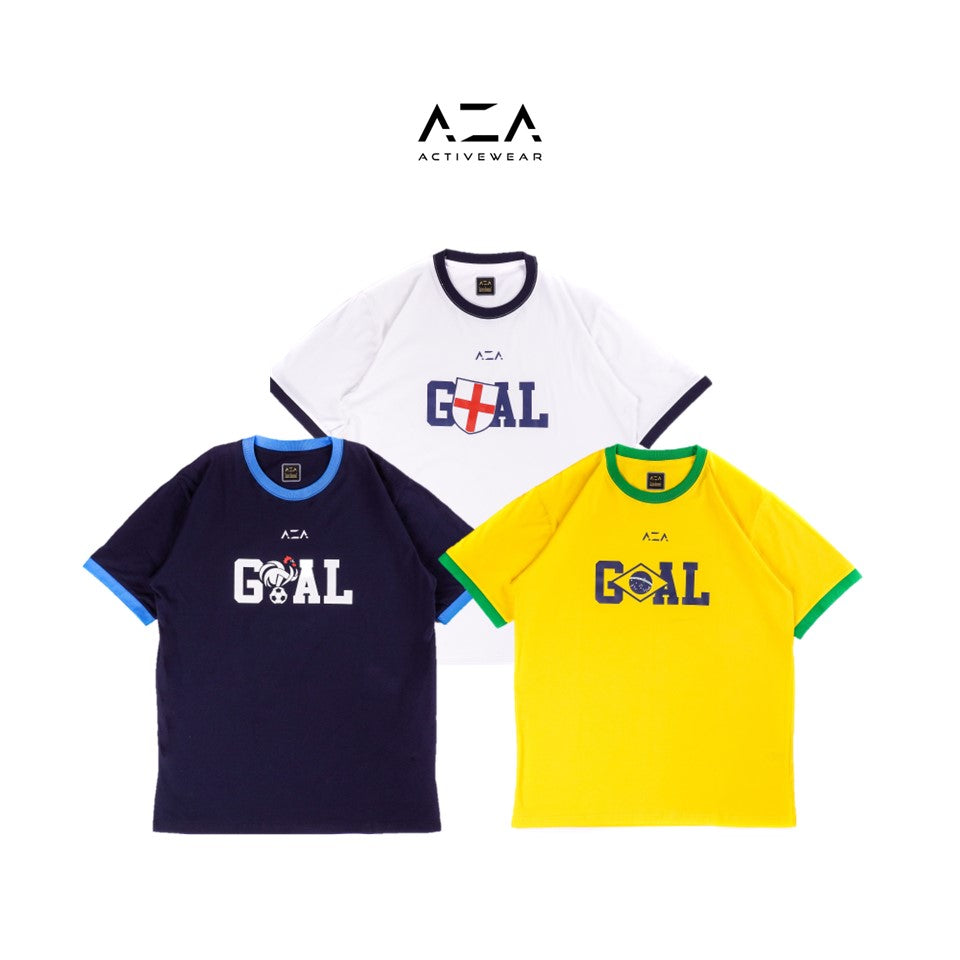 AZA Tshirt Goal Edition - Brazil Yellow