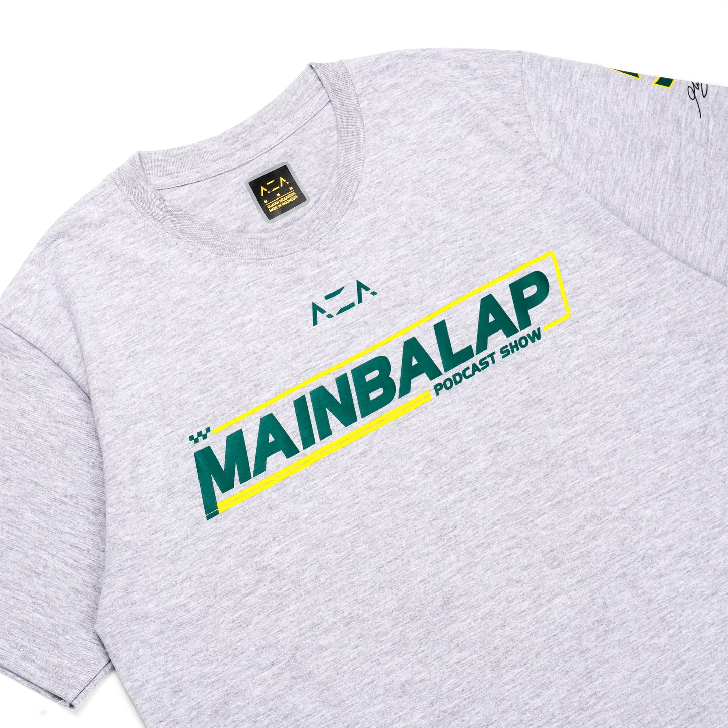 AZA x MAINBALAP Podcast Show T-Shirt - Grey